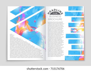 Abstract vector layout background set. For art template design, list, front page, mockup brochure theme style, banner, idea, cover, booklet, print, flyer, book, blank, card, ad, sign, sheet, a4