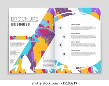 Abstract vector layout background set. For art template design, list, front page, mockup brochure theme style, banner, idea, cover, booklet, print, flyer, book, blank, card, ad, sign, sheet, a4