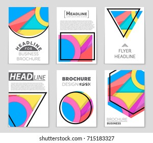 Abstract vector layout background set. For art template design, list, front page, mockup brochure theme style, banner, idea, cover, booklet, print, flyer, book, blank, card, ad, sign, sheet,, a4.