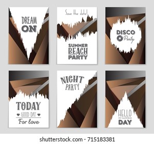 Abstract vector layout background set. For art template design, list, front page, mockup brochure theme style, banner, idea, cover, booklet, print, flyer, book, blank, card, ad, sign, sheet,, a4.