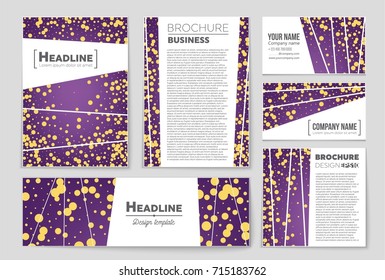 Abstract vector layout background set. For art template design, list, front page, mockup brochure theme style, banner, idea, cover, booklet, print, flyer, book, blank, card, ad, sign, sheet, a4.