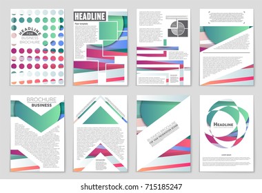 Abstract vector layout background set. For art template design, list, front page, mockup brochure theme style, banner, idea, cover, booklet, print, flyer, book, blank, card, ad, sign, sheet,, a4.