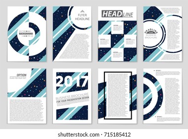 Abstract vector layout background set. For art template design, list, front page, mockup brochure theme style, banner, idea, cover, booklet, print, flyer, book, blank, card, ad, sign, sheet, a4