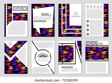 Abstract vector layout background set. For art template design, list, front page, mockup brochure theme style, banner, idea, cover, booklet, print, flyer, book, blank, card, ad, sign, sheet, a4.