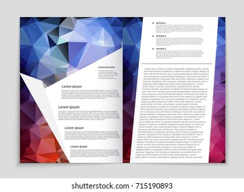 Abstract vector layout background set. For art template design, list, front page, mockup brochure theme style, banner, idea, cover, booklet, print, flyer, book, blank, card, ad, sign, sheet, a4