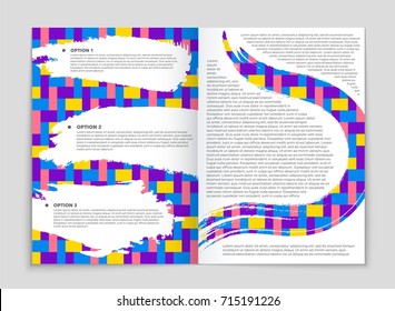 Abstract vector layout background set. For art template design, list, front page, mockup brochure theme style, banner, idea, cover, booklet, print, flyer, book, blank, card, ad, sign, sheet, a4