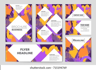 Abstract vector layout background set. For art template design, list, front page, mockup brochure theme style, banner, idea, cover, booklet, print, flyer, book, blank, card, ad, sign, sheet, a4