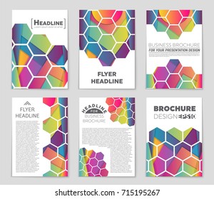 Abstract vector layout background set. For art template design, list, front page, mockup brochure theme style, banner, idea, cover, booklet, print, flyer, book, blank, card, ad, sign, sheet,, a4.