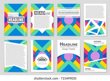 Abstract vector layout background set. For art template design, list, front page, mockup brochure theme style, banner, idea, cover, booklet, print, flyer, book, blank, card, ad, sign, sheet,, a4.
