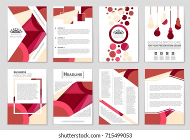 Abstract vector layout background set. For art template design, list, front page, mockup brochure theme style, banner, idea, cover, booklet, print, flyer, book, blank, card, ad, sign, sheet,, a4.