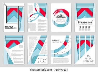 Abstract vector layout background set. For art template design, list, front page, mockup brochure theme style, banner, idea, cover, booklet, print, flyer, book, blank, card, ad, sign, sheet,, a4.