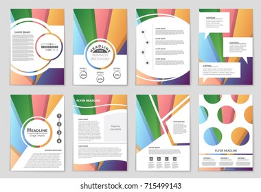 Abstract vector layout background set. For art template design, list, front page, mockup brochure theme style, banner, idea, cover, booklet, print, flyer, book, blank, card, ad, sign, sheet,, a4.