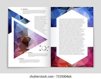 Abstract vector layout background set. For art template design, list, front page, mockup brochure theme style, banner, idea, cover, booklet, print, flyer, book, blank, card, ad, sign, sheet, a4