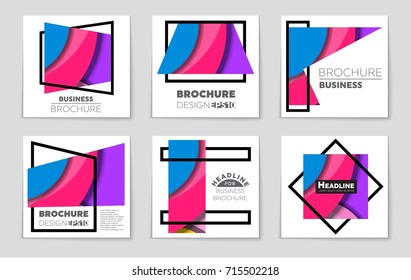 Abstract vector layout background set. For art template design, list, front page, mockup brochure theme style, banner, idea, cover, booklet, print, flyer, book, blank, card, ad, sign, sheet,, a4.