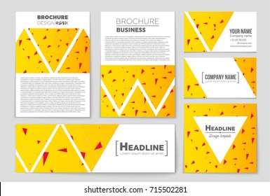 Abstract vector layout background set. For art template design, list, front page, mockup brochure theme style, banner, idea, cover, booklet, print, flyer, book, blank, card, ad, sign, sheet, a4