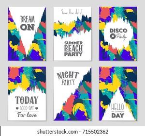 Abstract vector layout background set. For art template design, list, front page, mockup brochure theme style, banner, idea, cover, booklet, print, flyer, book, blank, card, ad, sign, sheet, a4