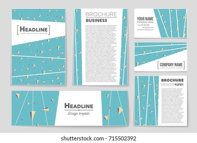 Abstract vector layout background set. For art template design, list, front page, mockup brochure theme style, banner, idea, cover, booklet, print, flyer, book, blank, card, ad, sign, sheet, a4