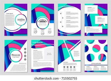 Abstract vector layout background set. For art template design, list, front page, mockup brochure theme style, banner, idea, cover, booklet, print, flyer, book, blank, card, ad, sign, sheet,, a4.