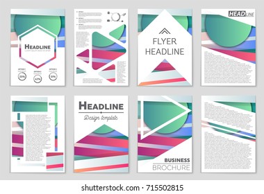 Abstract vector layout background set. For art template design, list, front page, mockup brochure theme style, banner, idea, cover, booklet, print, flyer, book, blank, card, ad, sign, sheet,, a4.