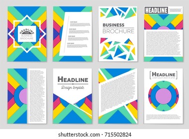 Abstract vector layout background set. For art template design, list, front page, mockup brochure theme style, banner, idea, cover, booklet, print, flyer, book, blank, card, ad, sign, sheet,, a4.