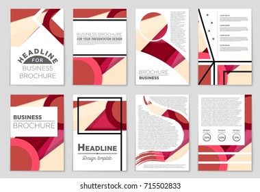 Abstract vector layout background set. For art template design, list, front page, mockup brochure theme style, banner, idea, cover, booklet, print, flyer, book, blank, card, ad, sign, sheet,, a4.