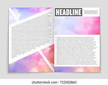 Abstract vector layout background set. For art template design, list, front page, mockup brochure theme style, banner, idea, cover, booklet, print, flyer, book, blank, card, ad, sign, sheet, a4