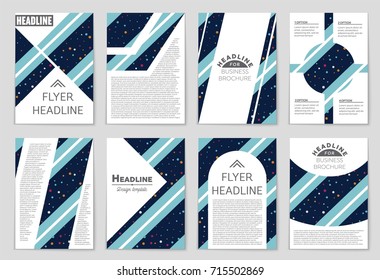 Abstract vector layout background set. For art template design, list, front page, mockup brochure theme style, banner, idea, cover, booklet, print, flyer, book, blank, card, ad, sign, sheet, a4