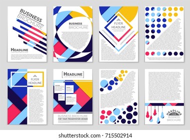 Abstract vector layout background set. For art template design, list, front page, mockup brochure theme style, banner, idea, cover, booklet, print, flyer, book, blank, card, ad, sign, sheet,, a4.