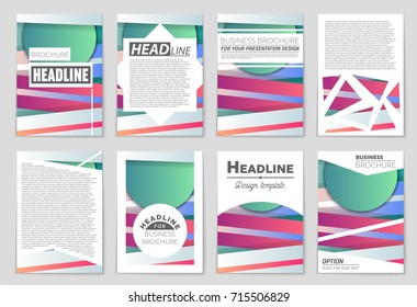 Abstract vector layout background set. For art template design, list, front page, mockup brochure theme style, banner, idea, cover, booklet, print, flyer, book, blank, card, ad, sign, sheet,, a4.