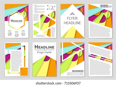 Abstract vector layout background set. For art template design, list, front page, mockup brochure theme style, banner, idea, cover, booklet, print, flyer, book, blank, card, ad, sign, sheet,, a4.