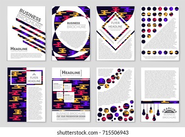 Abstract vector layout background set. For art template design, list, front page, mockup brochure theme style, banner, idea, cover, booklet, print, flyer, book, blank, card, ad, sign, sheet, a4.