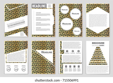 Abstract vector layout background set. For art template design, list, front page, mockup brochure theme style, banner, idea, cover, booklet, print, flyer, book, blank, card, ad, sign, sheet, a4.