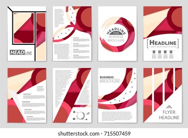 Abstract vector layout background set. For art template design, list, front page, mockup brochure theme style, banner, idea, cover, booklet, print, flyer, book, blank, card, ad, sign, sheet,, a4.