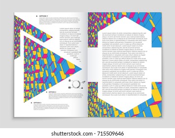 Abstract vector layout background set. For art template design, list, front page, mockup brochure theme style, banner, idea, cover, booklet, print, flyer, book, blank, card, ad, sign, sheet, a4