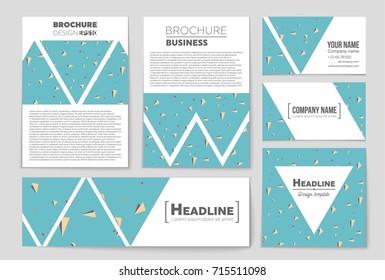 Abstract vector layout background set. For art template design, list, front page, mockup brochure theme style, banner, idea, cover, booklet, print, flyer, book, blank, card, ad, sign, sheet, a4