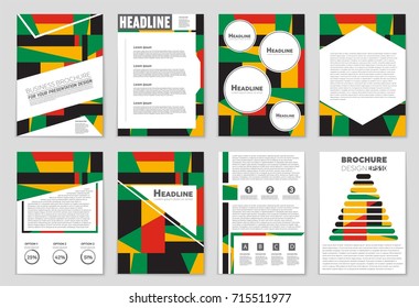 Abstract vector layout background set. For art template design, list, front page, mockup brochure theme style, banner, idea, cover, booklet, print, flyer, book, blank, card, ad, sign, sheet, a4.