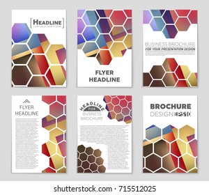 Abstract vector layout background set. For art template design, list, front page, mockup brochure theme style, banner, idea, cover, booklet, print, flyer, book, blank, card, ad, sign, sheet, a4
