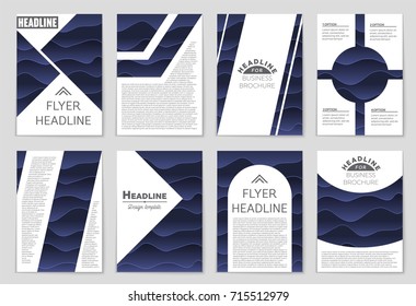 Abstract vector layout background set. For art template design, list, front page, mockup brochure theme style, banner, idea, cover, booklet, print, flyer, book, blank, card, ad, sign, sheet, a4.