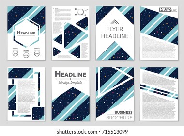 Abstract vector layout background set. For art template design, list, front page, mockup brochure theme style, banner, idea, cover, booklet, print, flyer, book, blank, card, ad, sign, sheet, a4