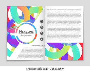 Abstract vector layout background set. For art template design, list, front page, mockup brochure theme style, banner, idea, cover, booklet, print, flyer, book, blank, card, ad, sign, sheet, a4