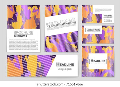 Abstract vector layout background set. For art template design, list, front page, mockup brochure theme style, banner, idea, cover, booklet, print, flyer, book, blank, card, ad, sign, sheet, a4