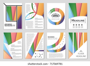 Abstract vector layout background set. For art template design, list, front page, mockup brochure theme style, banner, idea, cover, booklet, print, flyer, book, blank, card, ad, sign, sheet,, a4.