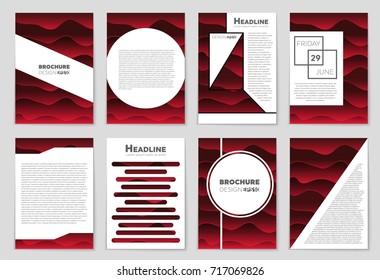 Abstract vector layout background set. For art template design, list, front page, mockup brochure theme style, banner, idea, cover, booklet, print, flyer, book, blank, card, ad, sign, sheet, a4.