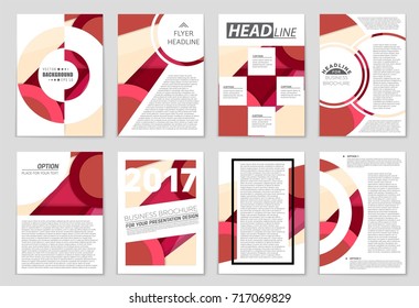 Abstract vector layout background set. For art template design, list, front page, mockup brochure theme style, banner, idea, cover, booklet, print, flyer, book, blank, card, ad, sign, sheet,, a4.