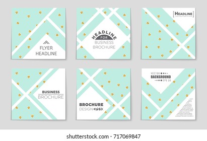 Abstract vector layout background set. For art template design, list, front page, mockup brochure theme style, banner, idea, cover, booklet, print, flyer, book, blank, card, ad, sign, sheet, a4
