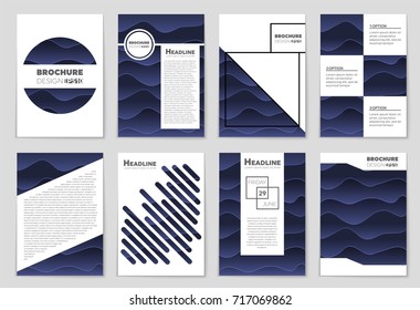 Abstract vector layout background set. For art template design, list, front page, mockup brochure theme style, banner, idea, cover, booklet, print, flyer, book, blank, card, ad, sign, sheet, a4.