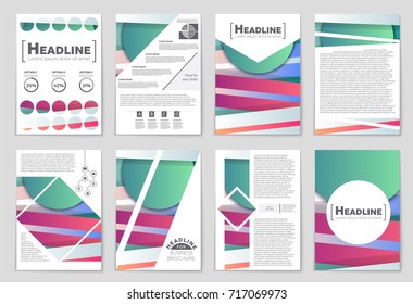 Abstract vector layout background set. For art template design, list, front page, mockup brochure theme style, banner, idea, cover, booklet, print, flyer, book, blank, card, ad, sign, sheet,, a4.