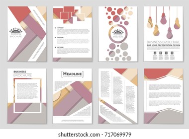 Abstract vector layout background set. For art template design, list, front page, mockup brochure theme style, banner, idea, cover, booklet, print, flyer, book, blank, card, ad, sign, sheet,, a4.