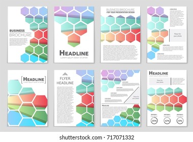 Abstract vector layout background set. For art template design, list, front page, mockup brochure theme style, banner, idea, cover, booklet, print, flyer, book, blank, card, ad, sign, sheet,, a4.