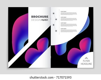 Abstract vector layout background set. For art template design, list, front page, mockup brochure theme style, banner, idea, cover, booklet, print, flyer, book, blank, card, ad, sign, sheet, a4